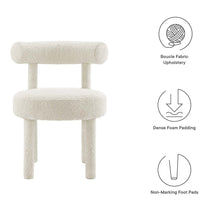 Toulouse Boucle Fabric Dining Chair