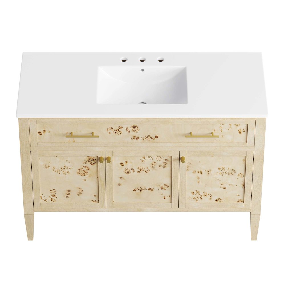 Elysian 48" Wood Single Sink Bathroom Vanity