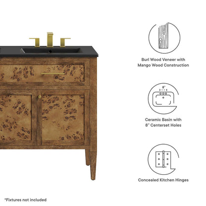 Elysian 48" Wood Double Sink Bathroom Vanity