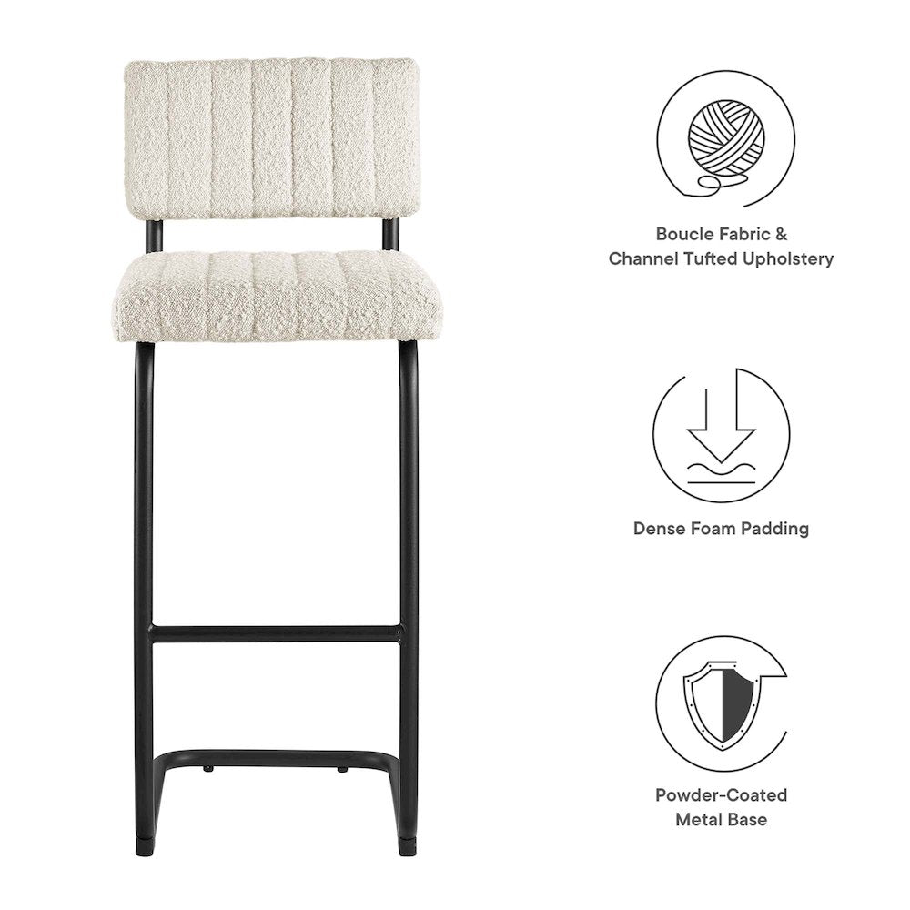 Parity Boucle Bar Stools Set of 2