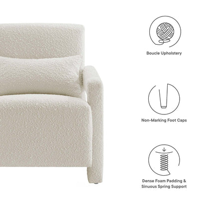 Mirage Boucle Upholstered Armchair