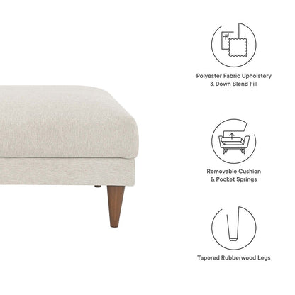 Zoya Down Filled Overstuffed Ottoman