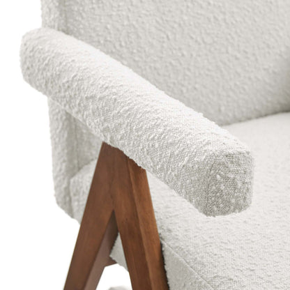 Lyra Boucle Fabric Dining Room Chair Set of 2