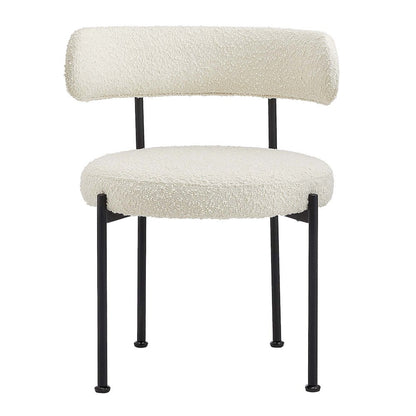 Albie Boucle Fabric Dining Chairs Set of 2