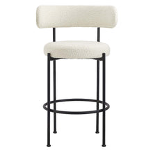 Albie Boucle Fabric Bar Stools Set of 2
