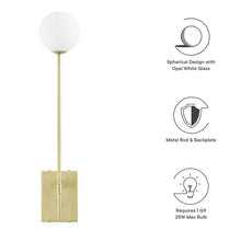 Riva White Globe Wall Sconce