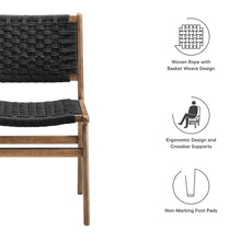 Saoirse Woven Rope Wood Dining Side Chair Set of 2
