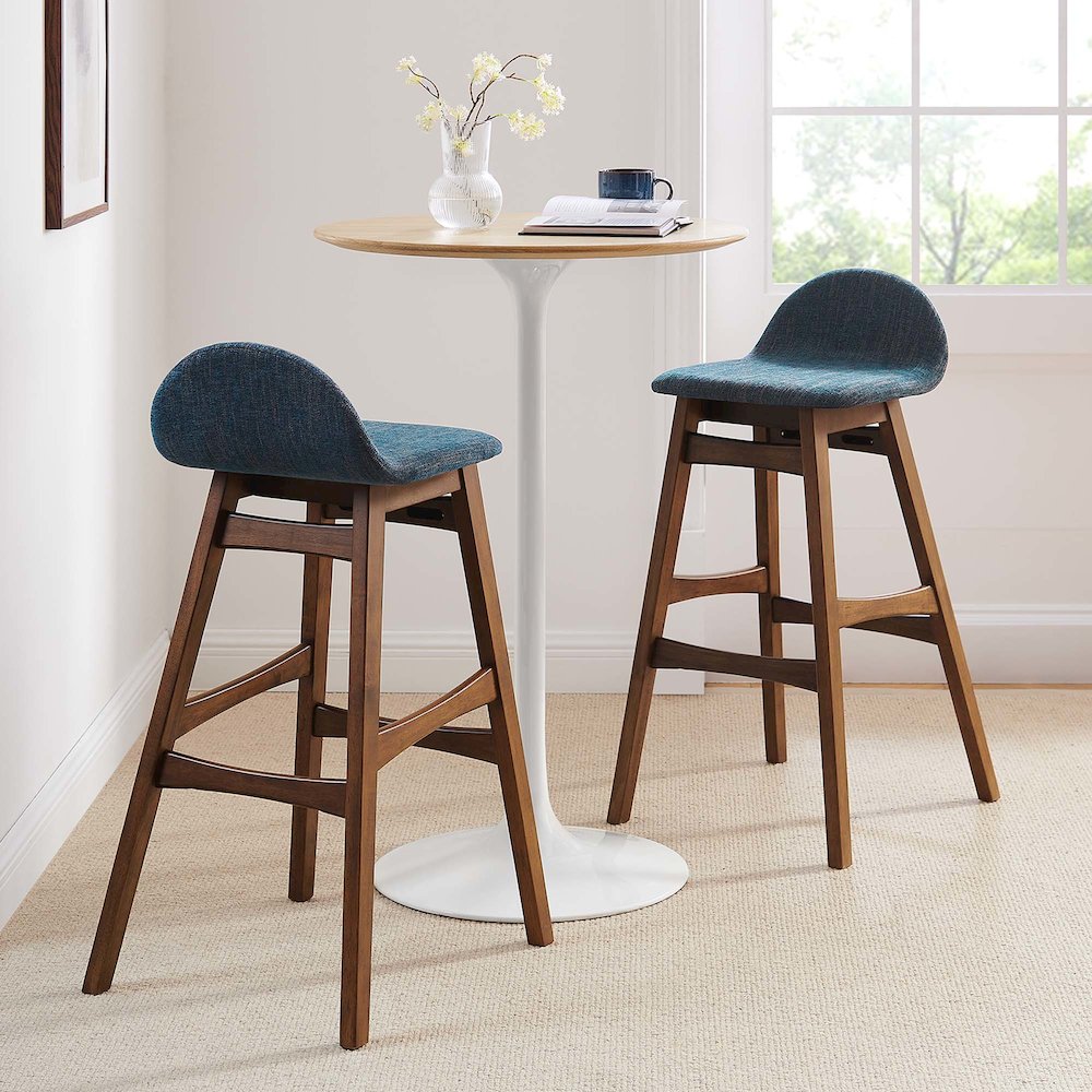 Juno Wood Bar Stool Set of 2