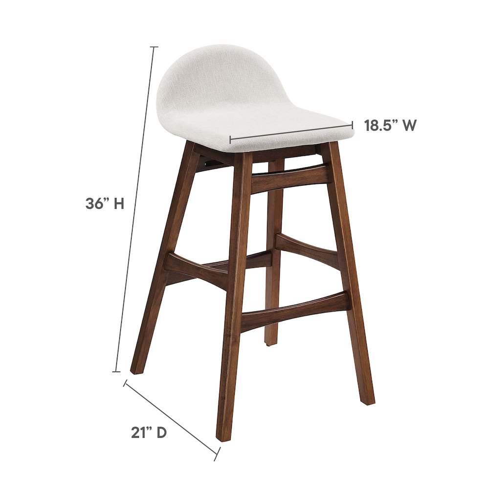 Juno Wood Bar Stool Set of 2