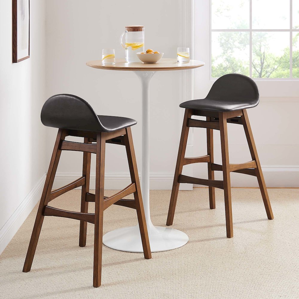 Juno Wood Bar Stool Set of 2