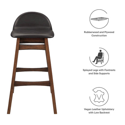 Juno Wood Bar Stool Set of 2
