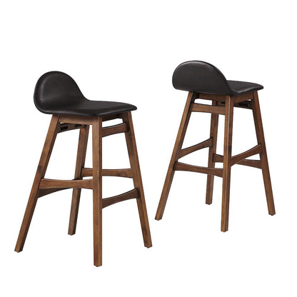 Juno Wood Bar Stool Set of 2
