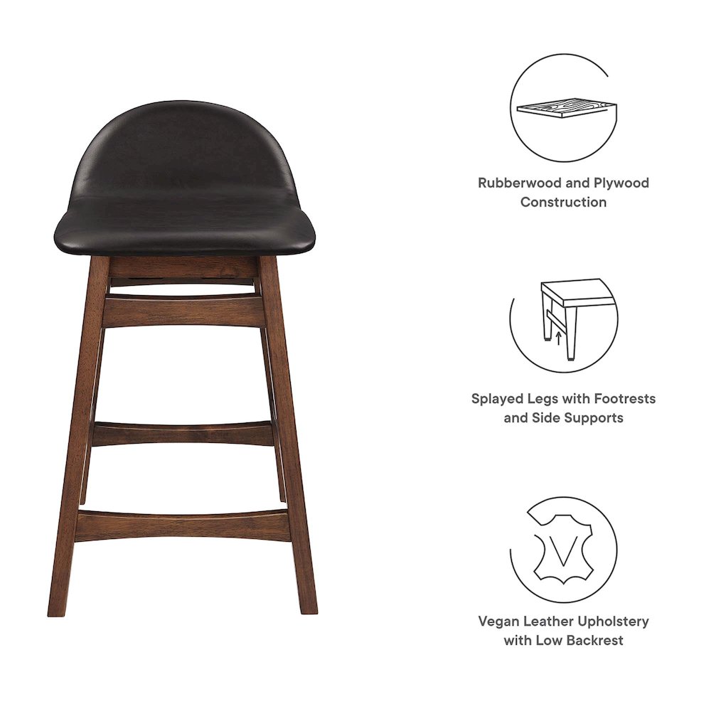 Juno Wood Counter Stool Set of 2