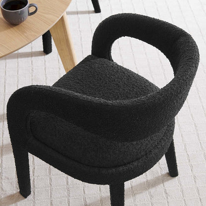 Pinnacle Boucle Upholstered Dining Chair Set of 2