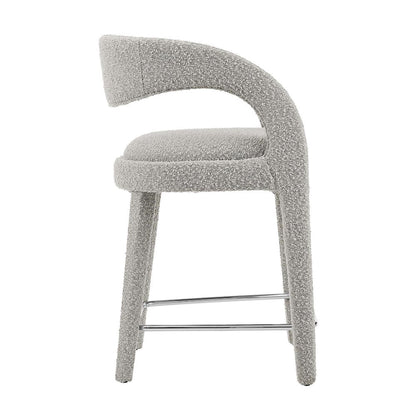 Pinnacle Boucle Upholstered Counter Stool Set of 2