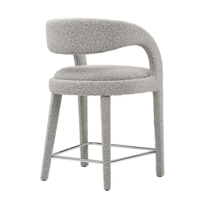 Pinnacle Boucle Upholstered Counter Stool Set of 2