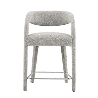 Pinnacle Boucle Upholstered Counter Stool Set of 2