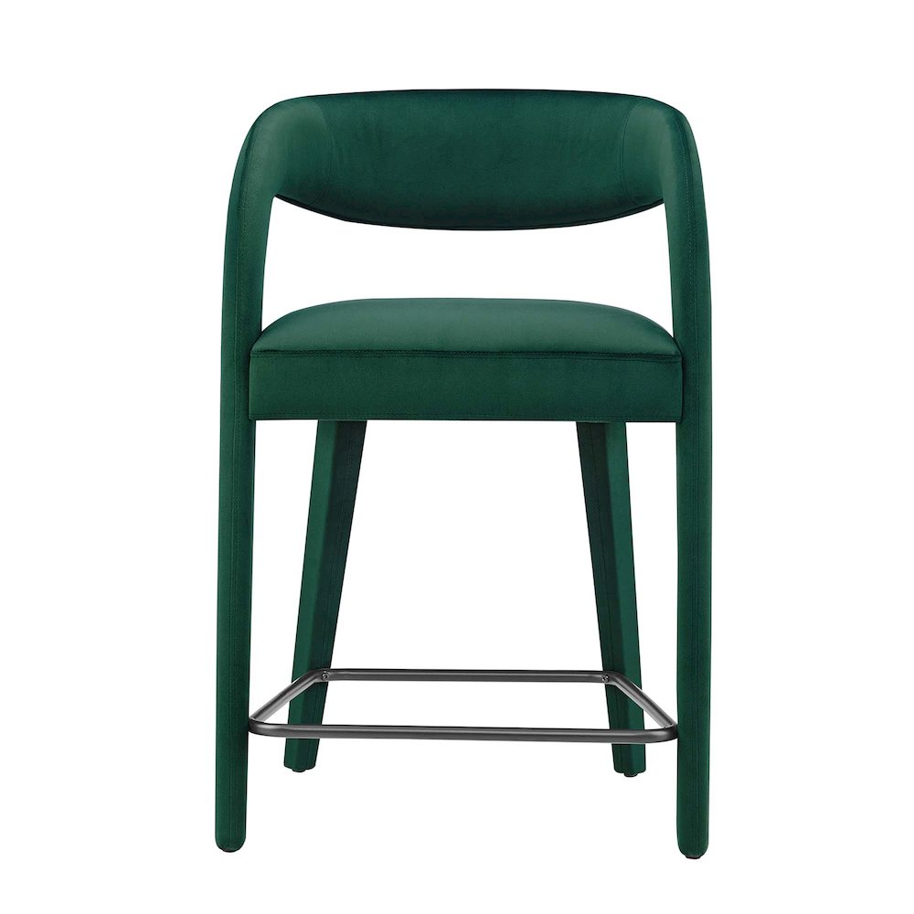 Pinnacle Performance Velvet Counter Stool Set of 2