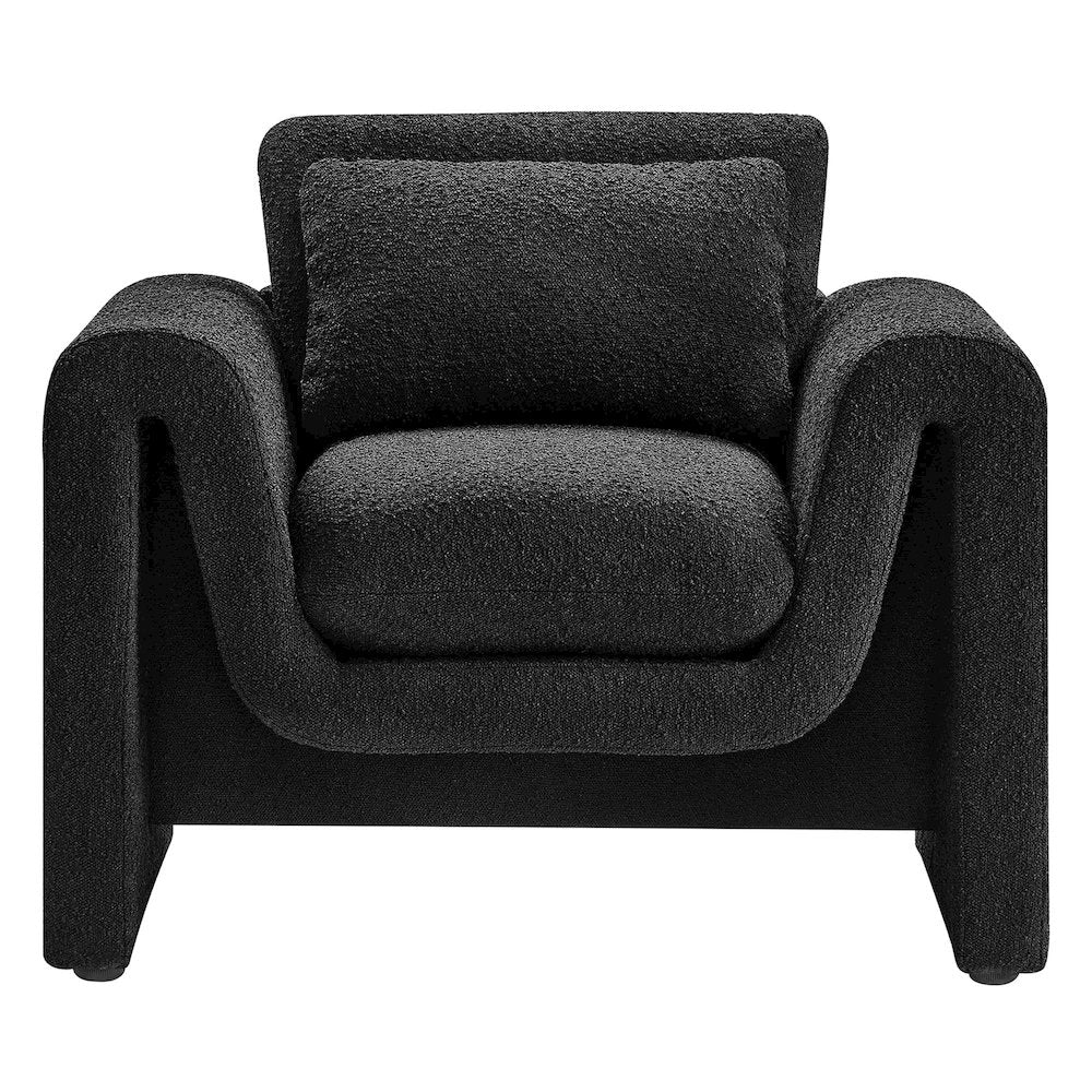 Waverly Boucle Upholstered Armchair