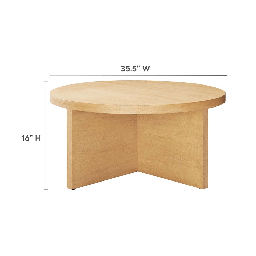 Silas Round Wood Coffee Table