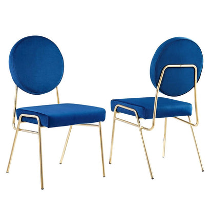 Craft Performance Velvet Dining Side Chairs Set of 2