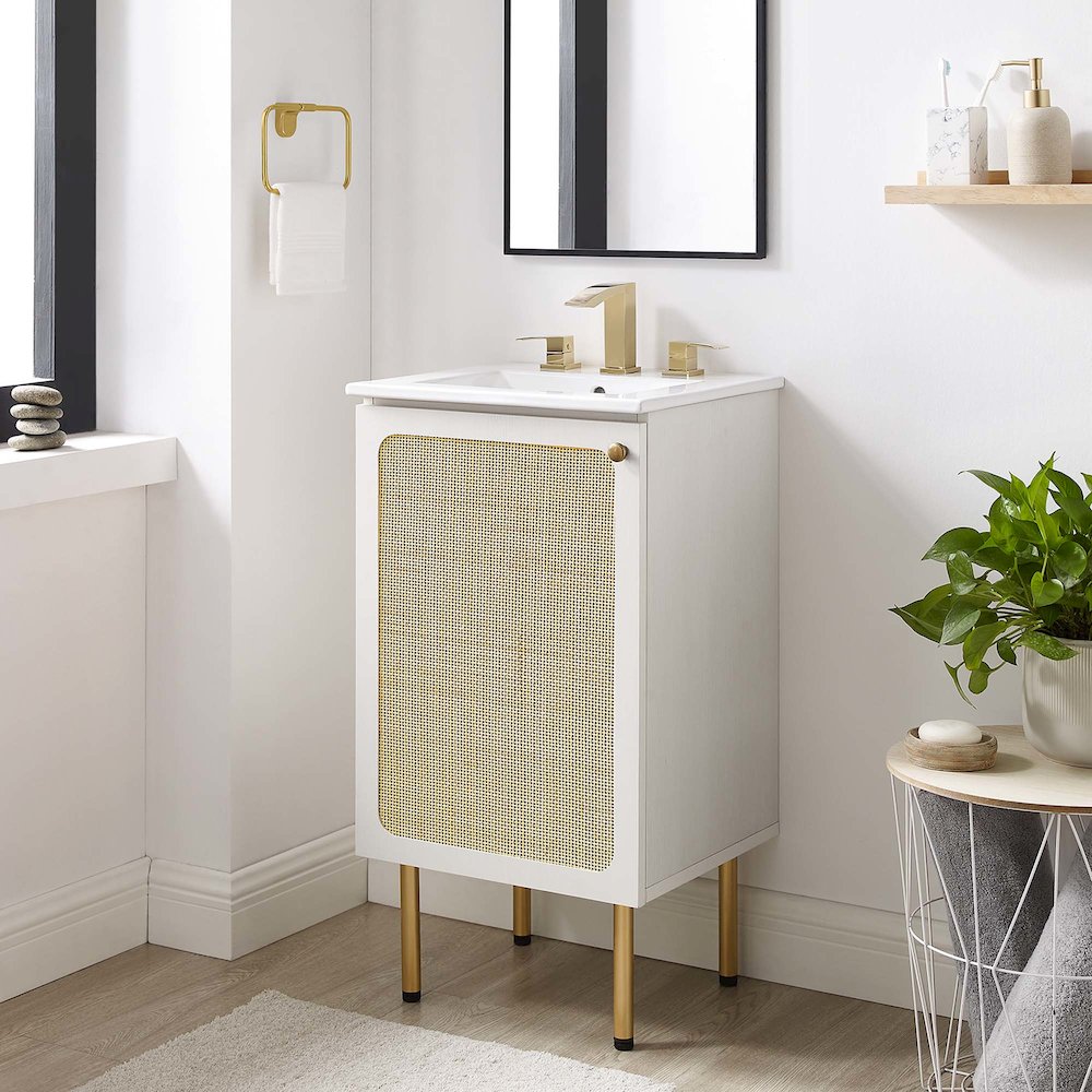 Chaucer 18" Bathroom Vanity Cabinet (Sink Basin Not Included)