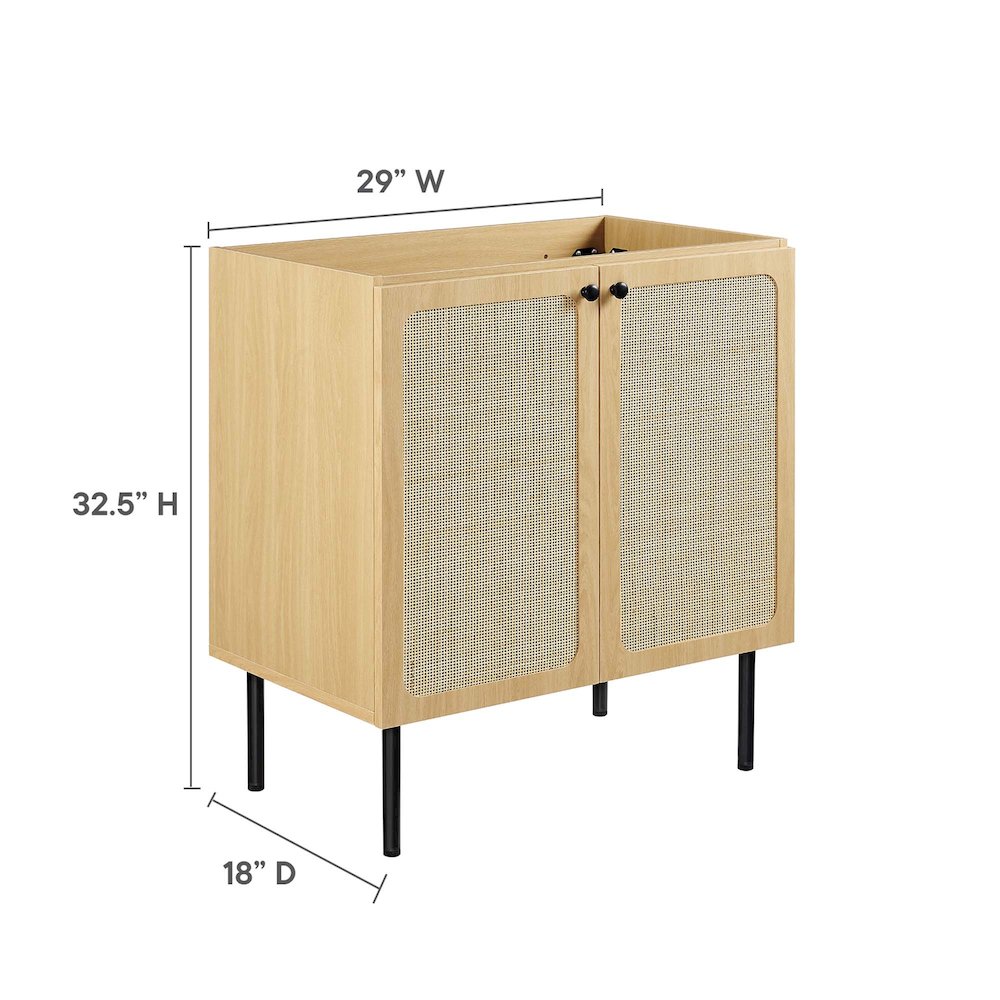 Chaucer 30" Bathroom Vanity Cabinet (Sink Basin Not Included)
