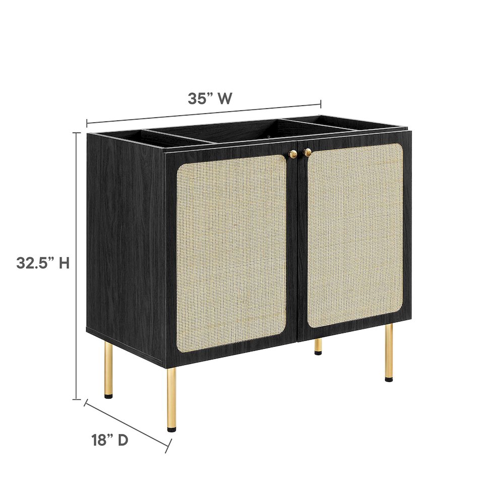 Chaucer 36" Bathroom Vanity Cabinet (Sink Basin Not Included)