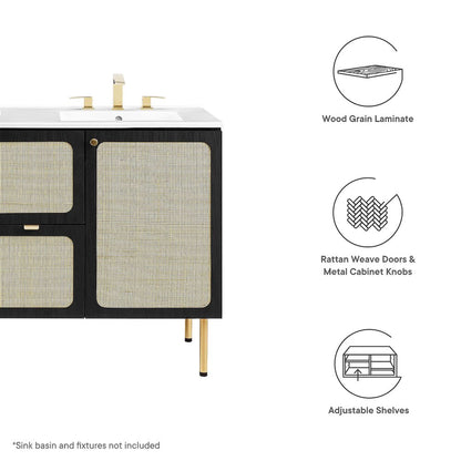 Chaucer 48" Bathroom Vanity Cabinet (Sink Basin Not Included)