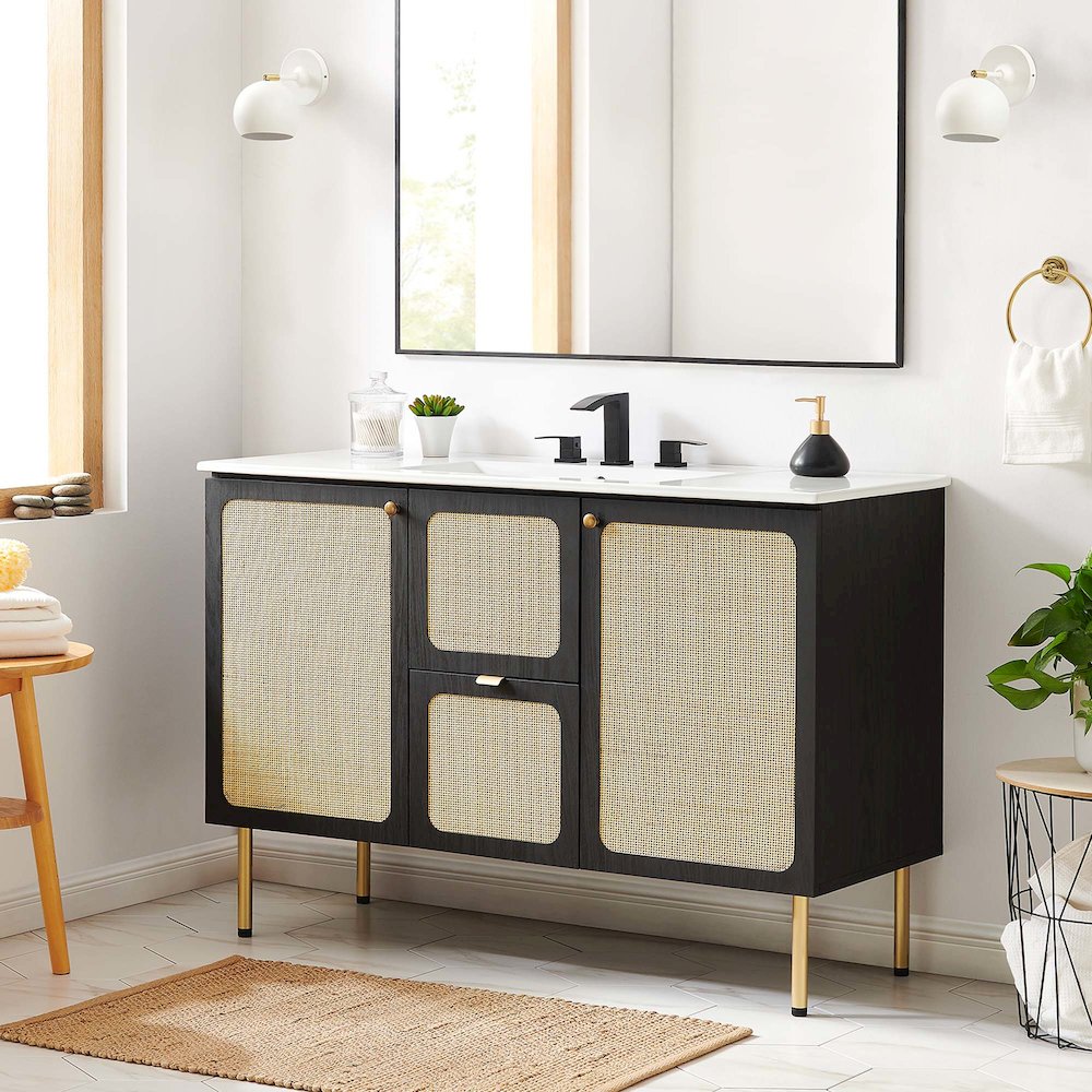 Chaucer 48" Bathroom Vanity Cabinet (Sink Basin Not Included)