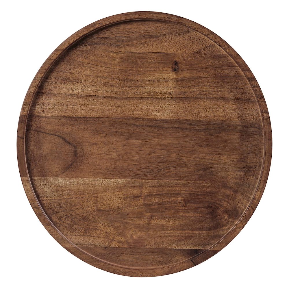 Amina Round Acacia Wood Side Table