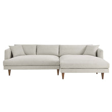 Zoya Right-Facing Down Filled Overstuffed Sectional Sofa
