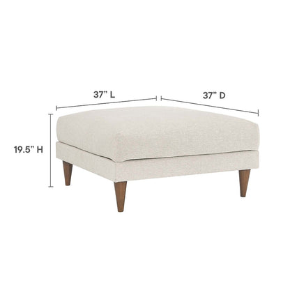 Zoya Down Filled Overstuffed Sofa and Ottoman Set