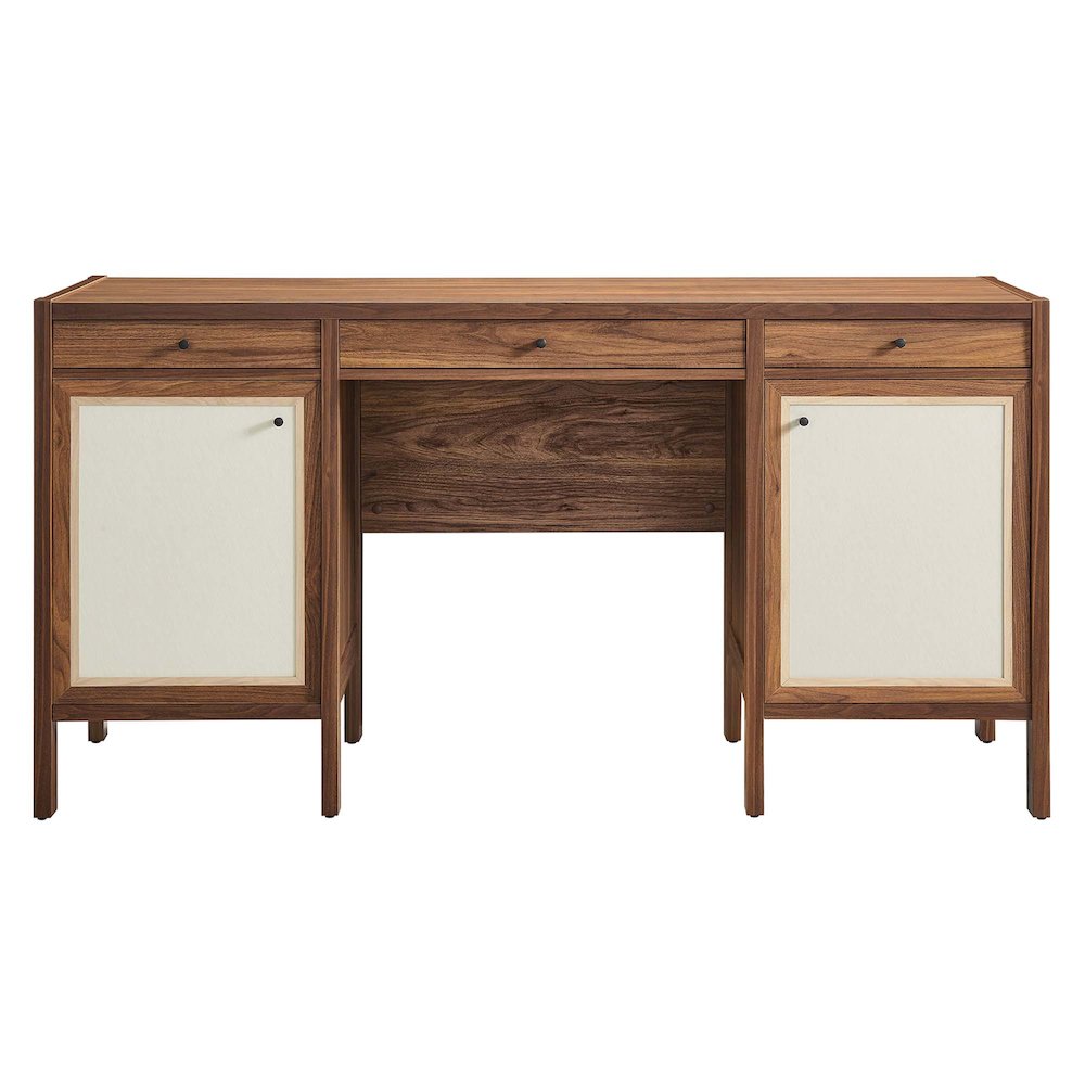 Capri 58" Wood Grain Office Desk