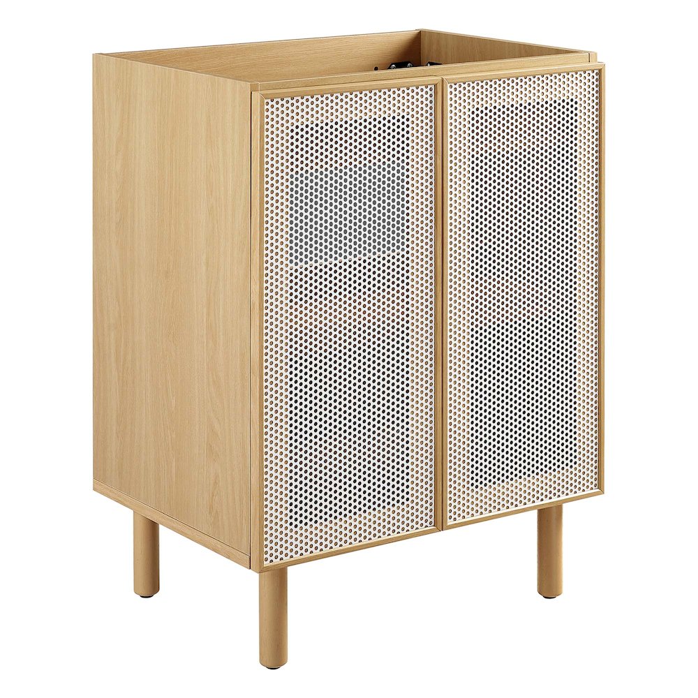 Calla 24" Perforated Metal Bathroom Vanity Cabinet (Sink Basin Not Included)