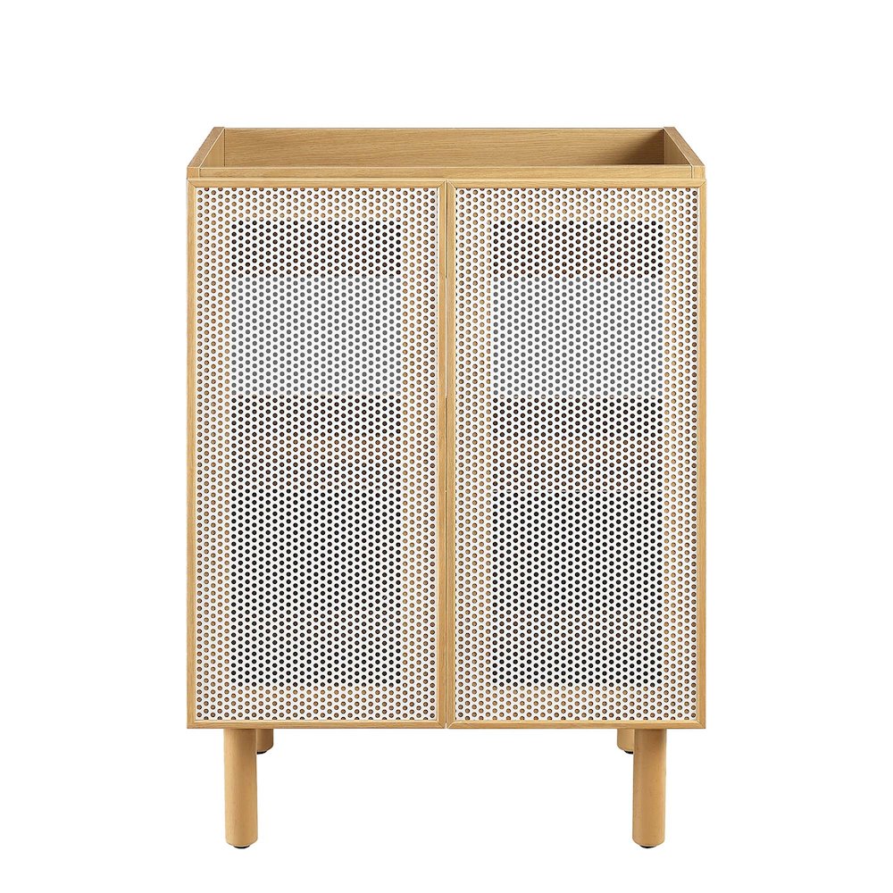 Calla 24" Perforated Metal Bathroom Vanity Cabinet (Sink Basin Not Included)