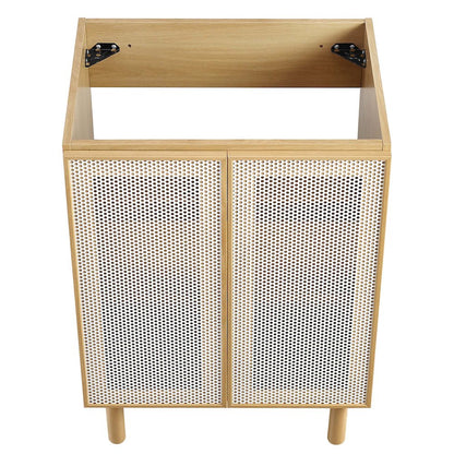 Calla 24" Perforated Metal Bathroom Vanity Cabinet (Sink Basin Not Included)