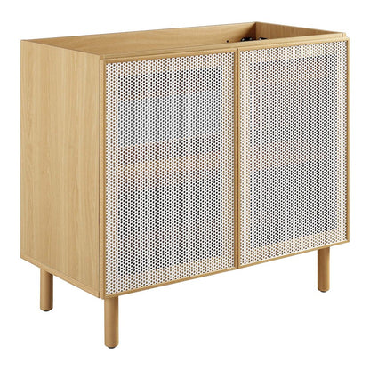 Calla 36" Perforated Metal Bathroom Vanity Cabinet (Sink Basin Not Included)