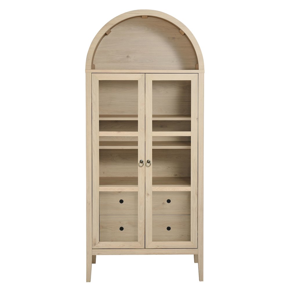 Nolan Tall Arched Storage Display Cabinet