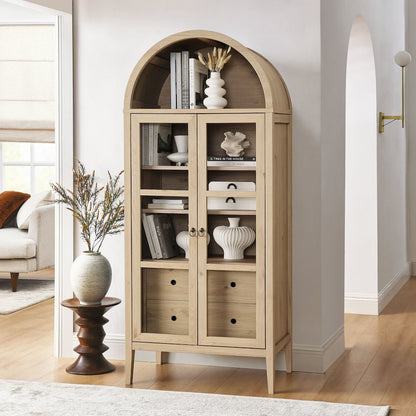 Nolan Tall Arched Storage Display Cabinet