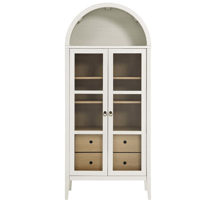 Nolan Tall Arched Storage Display Cabinet