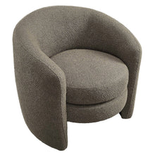 Affinity Upholstered Boucle Fabric Curved Back Armchair