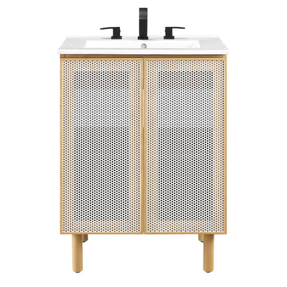 Calla 24" Perforated Metal Bathroom Vanity