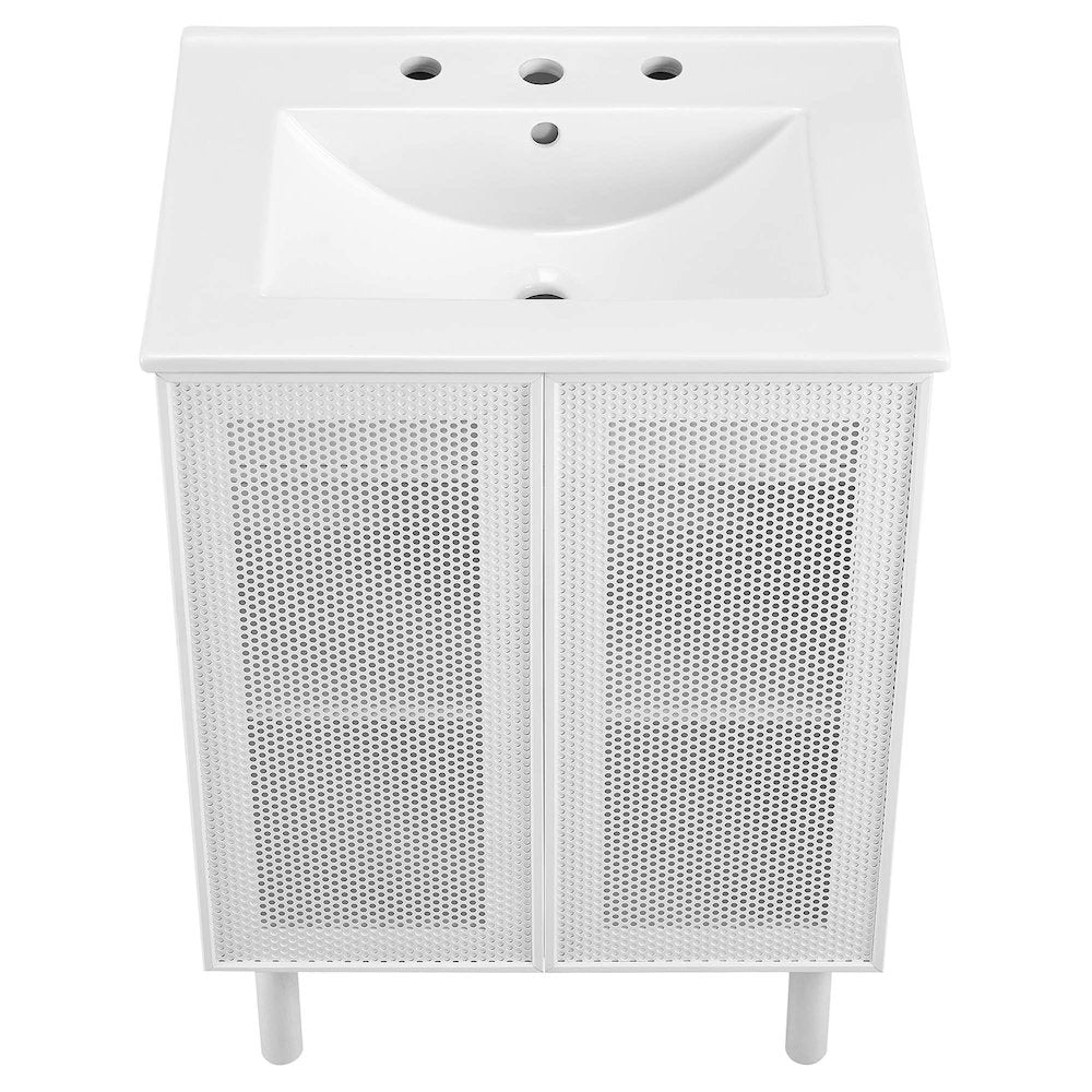 Calla 24" Perforated Metal Bathroom Vanity
