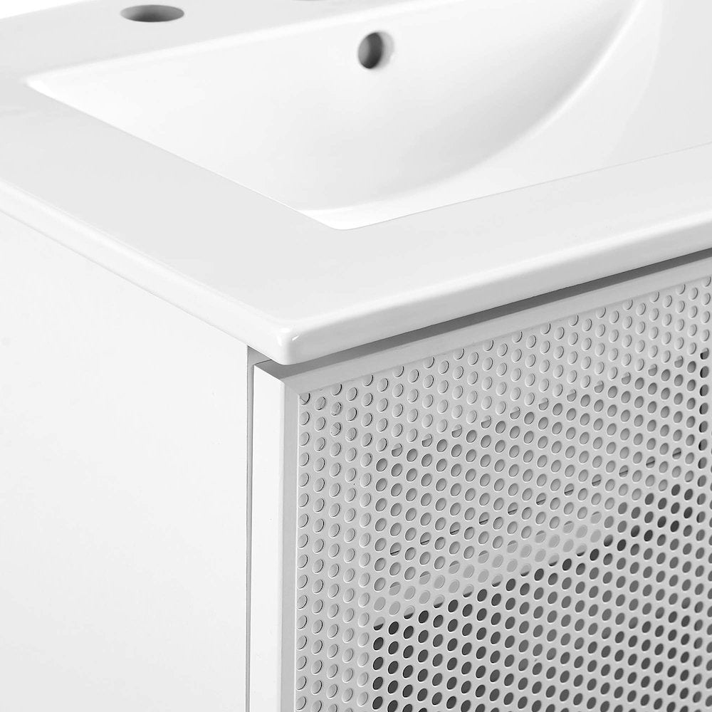 Calla 24" Perforated Metal Bathroom Vanity