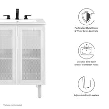 Calla 24" Perforated Metal Bathroom Vanity