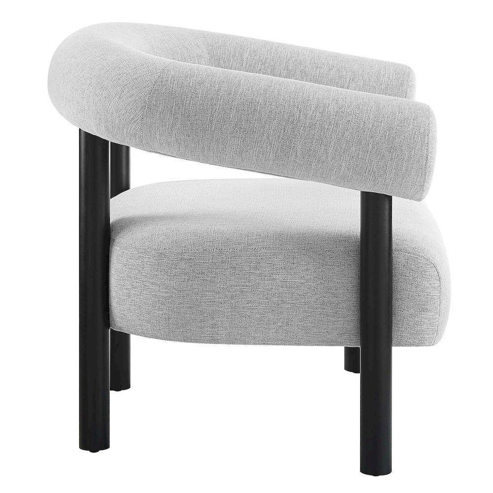 Sable Upholstered Fabric Armchair