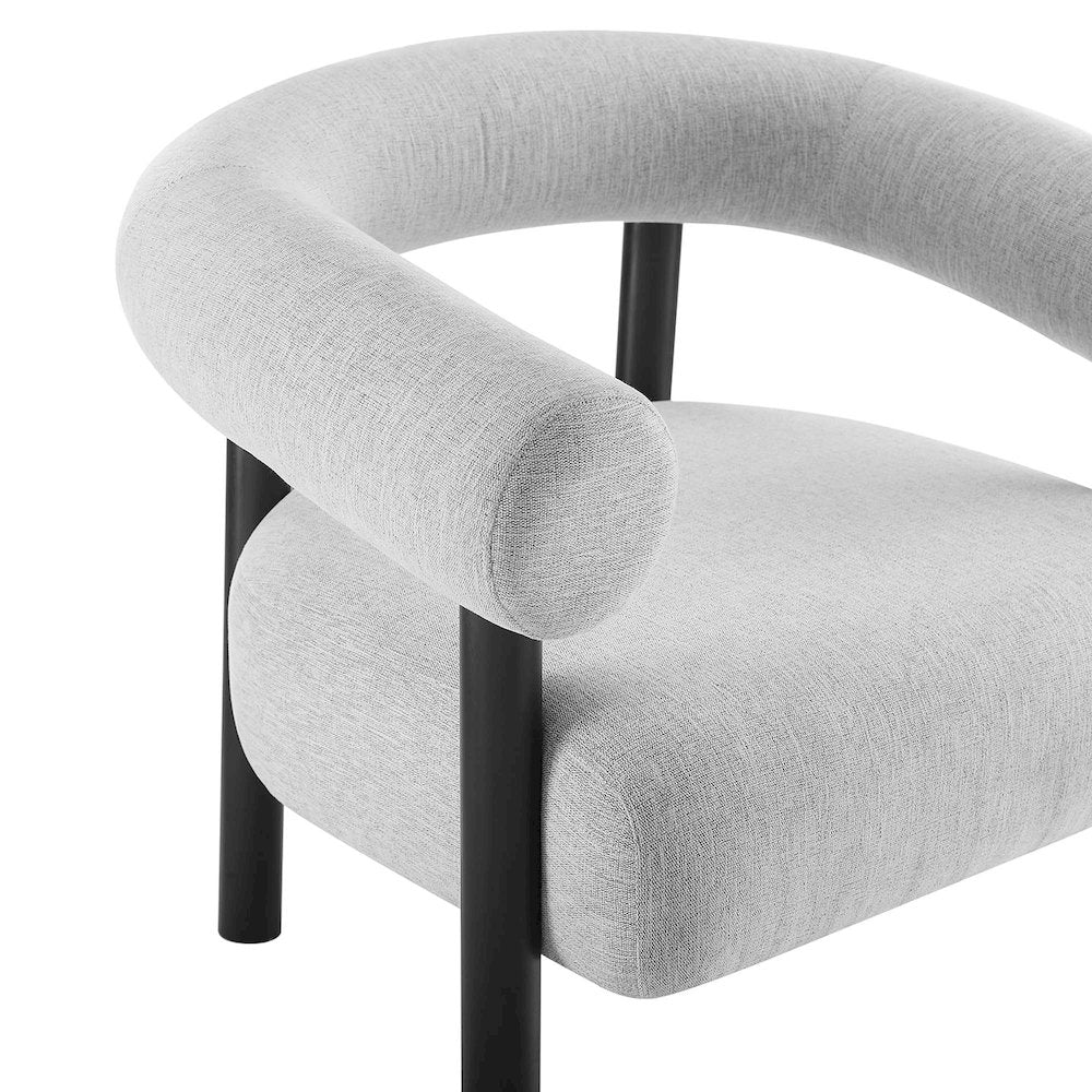Sable Upholstered Fabric Armchair
