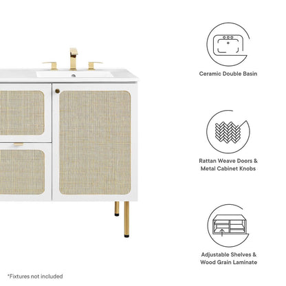 Chaucer 48" Double Sink Bathroom Vanity