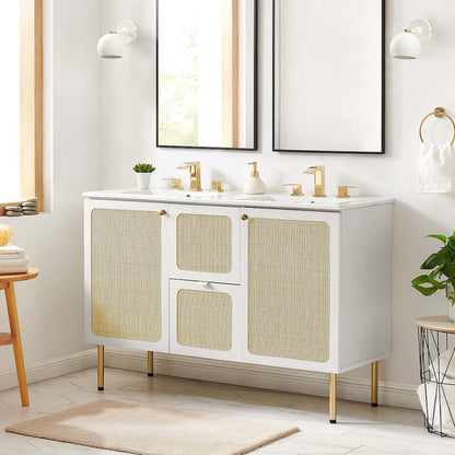 Chaucer 48" Double Sink Bathroom Vanity